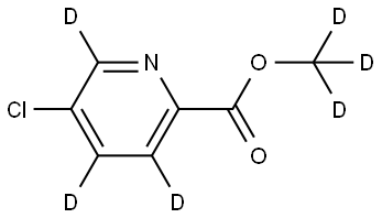 methyl-d3 5-chloropicolinate-3,4,6-d3 Struktur