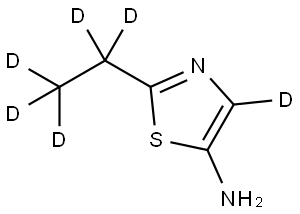 2-(ethyl-d5)thiazol-4-d-5-amine Struktur