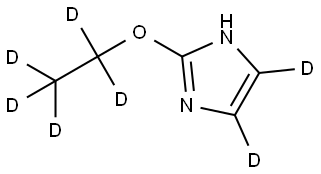 2-(ethoxy-d5)-1H-imidazole-4,5-d2 Struktur