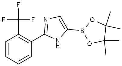 4-(4,4,5,5-tetramethyl-1,3,2-dioxaborolan-2-yl)-2-(2-(trifluoromethyl)phenyl)-1H-imidazole Struktur