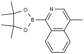 4-methyl-1-(4,4,5,5-tetramethyl-1,3,2-dioxaborolan-2-yl)isoquinoline Struktur