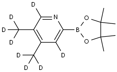 4,5-bis(methyl-d3)-2-(4,4,5,5-tetramethyl-1,3,2-dioxaborolan-2-yl)pyridine-3,6-d2 Structure