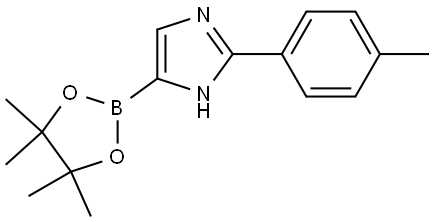 4-(4,4,5,5-tetramethyl-1,3,2-dioxaborolan-2-yl)-2-(p-tolyl)-1H-imidazole Struktur