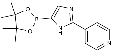 4-(4-(4,4,5,5-tetramethyl-1,3,2-dioxaborolan-2-yl)-1H-imidazol-2-yl)pyridine Struktur