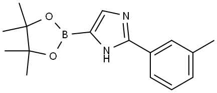 4-(4,4,5,5-tetramethyl-1,3,2-dioxaborolan-2-yl)-2-(m-tolyl)-1H-imidazole Struktur