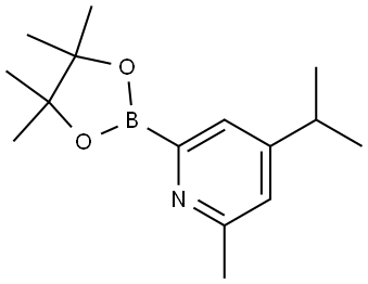 4-isopropyl-2-methyl-6-(4,4,5,5-tetramethyl-1,3,2-dioxaborolan-2-yl)pyridine Struktur