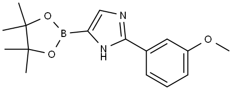 2-(3-methoxyphenyl)-4-(4,4,5,5-tetramethyl-1,3,2-dioxaborolan-2-yl)-1H-imidazole Struktur