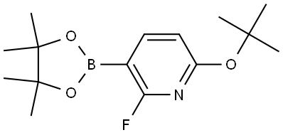 6-(tert-butoxy)-2-fluoro-3-(4,4,5,5-tetramethyl-1,3,2-dioxaborolan-2-yl)pyridine Struktur