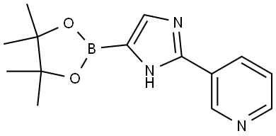 3-(4-(4,4,5,5-tetramethyl-1,3,2-dioxaborolan-2-yl)-1H-imidazol-2-yl)pyridine Struktur