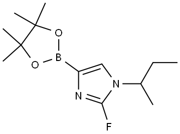 1-(sec-butyl)-2-fluoro-4-(4,4,5,5-tetramethyl-1,3,2-dioxaborolan-2-yl)-1H-imidazole Struktur