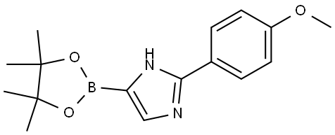 2-(4-methoxyphenyl)-4-(4,4,5,5-tetramethyl-1,3,2-dioxaborolan-2-yl)-1H-imidazole Struktur