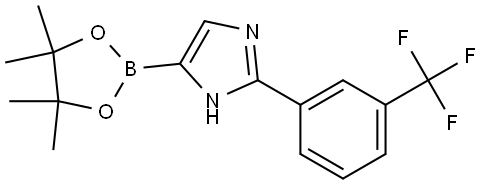 4-(4,4,5,5-tetramethyl-1,3,2-dioxaborolan-2-yl)-2-(3-(trifluoromethyl)phenyl)-1H-imidazole Struktur