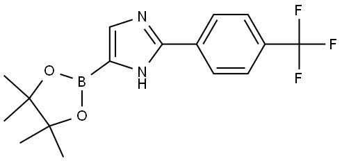 4-(4,4,5,5-tetramethyl-1,3,2-dioxaborolan-2-yl)-2-(4-(trifluoromethyl)phenyl)-1H-imidazole Struktur