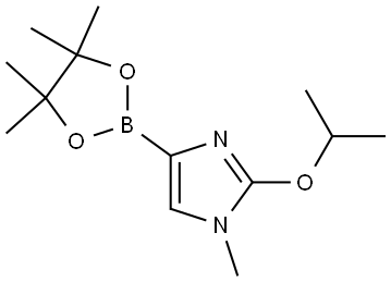 2-isopropoxy-1-methyl-4-(4,4,5,5-tetramethyl-1,3,2-dioxaborolan-2-yl)-1H-imidazole Struktur