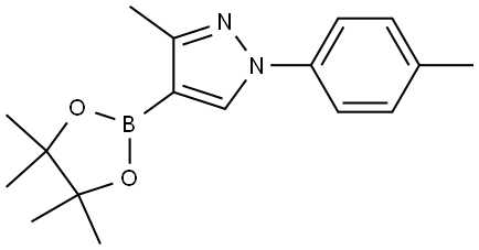 3-methyl-4-(4,4,5,5-tetramethyl-1,3,2-dioxaborolan-2-yl)-1-(p-tolyl)-1H-pyrazole Struktur