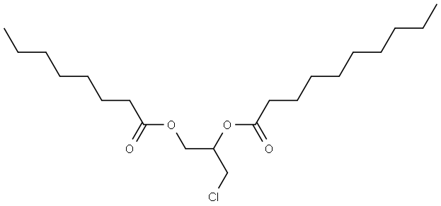 1-Octanoyl-2-decanoyl-3-chloropropanediol Struktur