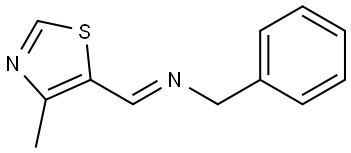 Benzenemethanamine, N-[(4-methyl-5-thiazolyl)methylene]-, [N(E)]-