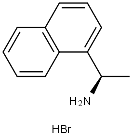 r-(- )-1-(1-Naphthyl)ethylammonium Bromide Struktur