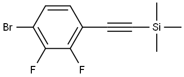 ((4-bromo-2,3-difluorophenyl)ethynyl)trimethylsilane Struktur