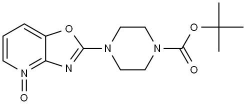 2-(4-(tert-butoxycarbonyl)piperazin-1-yl)oxazolo[4,5-b]pyridine 4-oxide Struktur