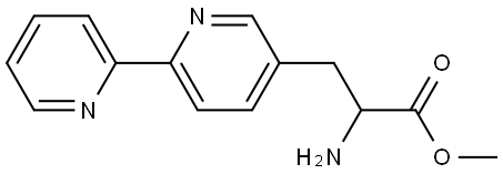 methyl 3-([2,2'-bipyridin]-5-yl)-2-aminopropanoate Struktur