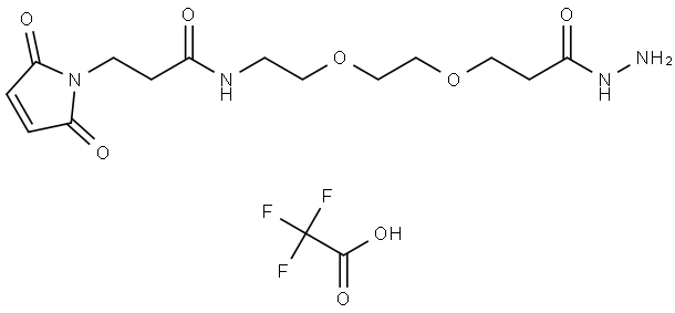 Mal-Amido-PEG2-hydrazide TFA salt Struktur