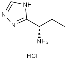 (S)-1-(1H-1,2,4-triazol-5-yl)propan-1-amine hydrochloride Struktur