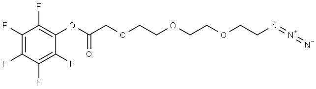 Azido-PEG3-CH2COO-PFP Struktur