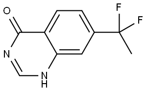 7-(1,1-Difluoroethyl)-4(3H)-quinazolinone Struktur