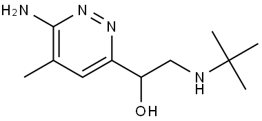 1-(6-amino-5-methylpyridazin-3-yl)-2-(tert-butylamino)ethan-1-ol Struktur