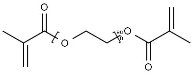 Poly(ethylene glycol) dimethacrylate Struktur