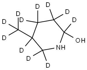 5-(methyl-d3)piperidin-2,3,3,4,4,5,6,6-d8-2-ol Struktur