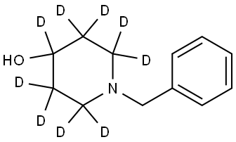 1-benzylpiperidin-2,2,3,3,4,5,5,6,6-d9-4-ol Struktur