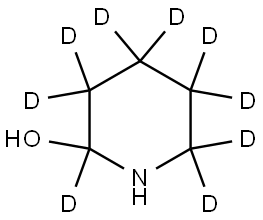 piperidin-2,3,3,4,4,5,5,6,6-d9-2-ol Struktur