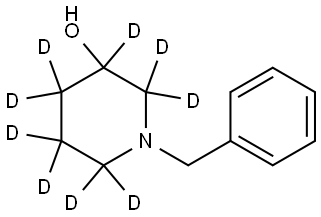 1-benzylpiperidin-2,2,3,4,4,5,5,6,6-d9-3-ol Struktur