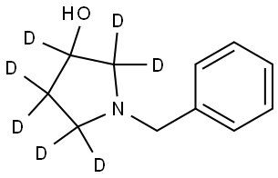 1-benzylpyrrolidin-2,2,3,4,4,5,5-d7-3-ol Struktur