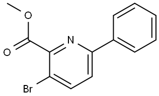 methyl 3-bromo-6-phenylpicolinate Struktur