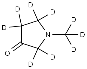 1-(methyl-d3)pyrrolidin-3-one-2,2,4,4,5,5-d6 Struktur