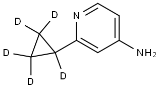 2-(cyclopropyl-d5)pyridin-4-amine Struktur