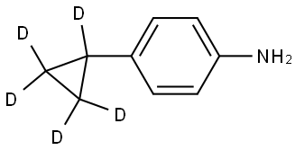 4-(cyclopropyl-d5)aniline Struktur