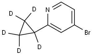 4-bromo-2-(cyclopropyl-d5)pyridine Struktur