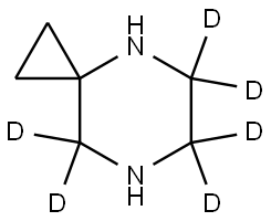 4,7-diazaspiro[2.5]octane-5,5,6,6,8,8-d6 Struktur