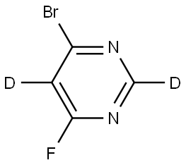 4-bromo-6-fluoropyrimidine-2,5-d2 Struktur