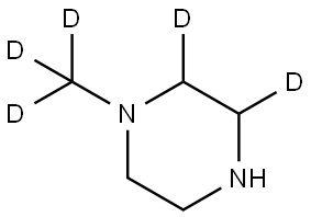 1-(methyl-d3)piperazine-2,3-d2 Struktur