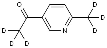 1-(6-(methyl-d3)pyridin-3-yl)ethan-1-one-2,2,2-d3 Struktur