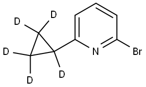 2-bromo-6-(cyclopropyl-d5)pyridine Struktur