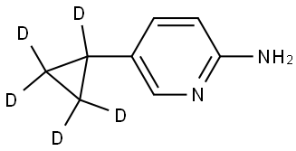 5-(cyclopropyl-d5)pyridin-2-amine Struktur