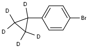 1-bromo-4-(cyclopropyl-d5)benzene Struktur