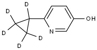 6-(cyclopropyl-d5)pyridin-3-ol Struktur