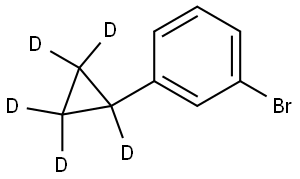 1-bromo-3-(cyclopropyl-d5)benzene Struktur